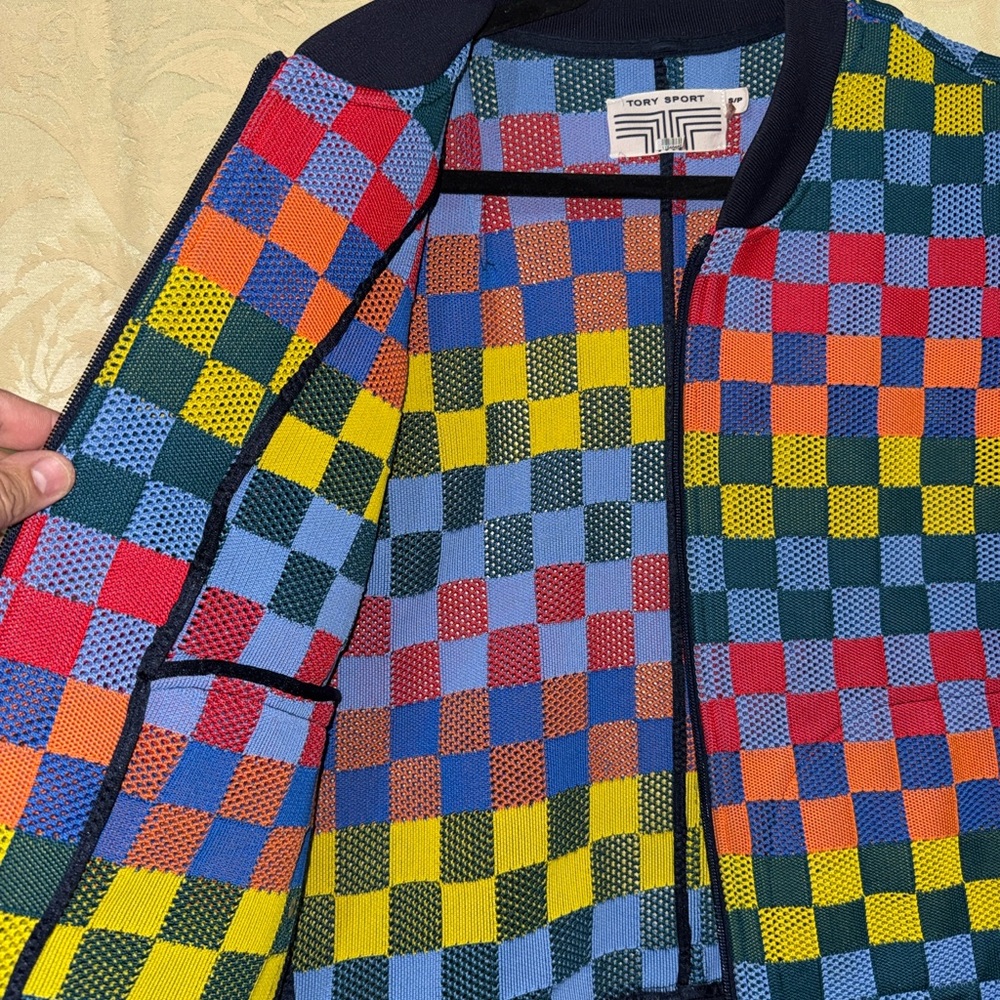 Tory Sport Multicolor Patchwork Jacket - image 5